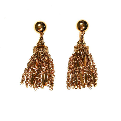 Monet Gold Tassel Earrings by Monet - Vintage Meet Modern Vintage Jewelry - Chicago, Illinois - #oldhollywoodglamour #vintagemeetmodern #designervintage #jewelrybox #antiquejewelry #vintagejewelry