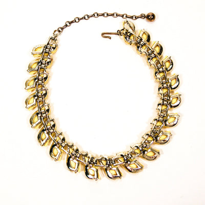 Yellow Wave Link Thermoset Necklace by Unsigned Beauty - Vintage Meet Modern Vintage Jewelry - Chicago, Illinois - #oldhollywoodglamour #vintagemeetmodern #designervintage #jewelrybox #antiquejewelry #vintagejewelry
